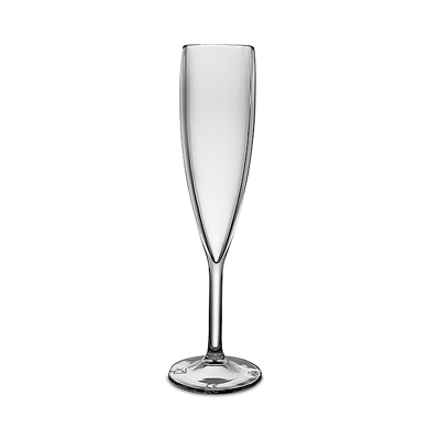 88x Champagneglas 9cl Glashelder Kunststof Onbreekbaar