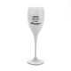 1x Wit Plastic Champagneglas 17cl Save Water Drink Champagne