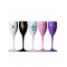 1x Wit Plastic Champagneglas 17cl Save Water Drink Champagne