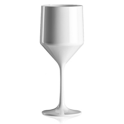 1x Wit Plastic Wijnglas 48cl Onbreekbaar Premium Vino