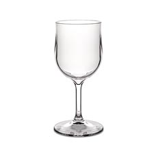 55x Kunststof Wijnglas 20cl Polycabonaat Transparant Onbreekbaar