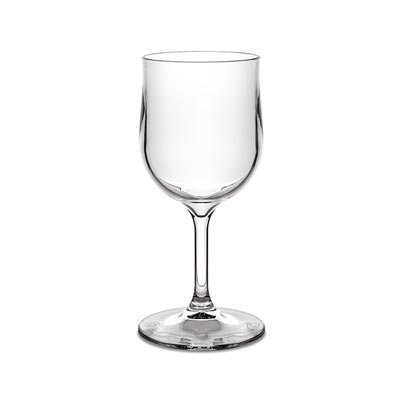 40x Kunststof Wijnglas 25cl Polycabonaat Transparant Onbreekbaar