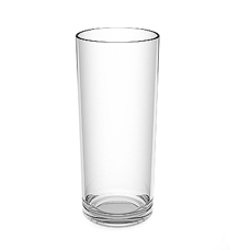 1x Kunststof Longdrinkglas Glashelder 0.33 l Ø 6 cm · 14.6 cm